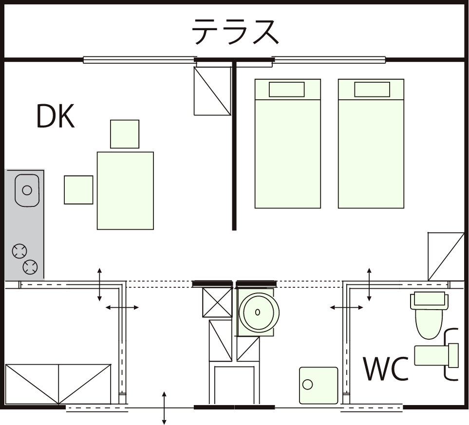 タイプDの間取り図