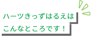 ハーツきっずはるえはこんなところです！