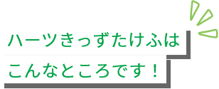 ハーツきっずたけふはこんなところです！