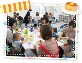 おしゃべりランチの1コマ