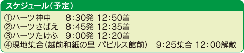スケジュール