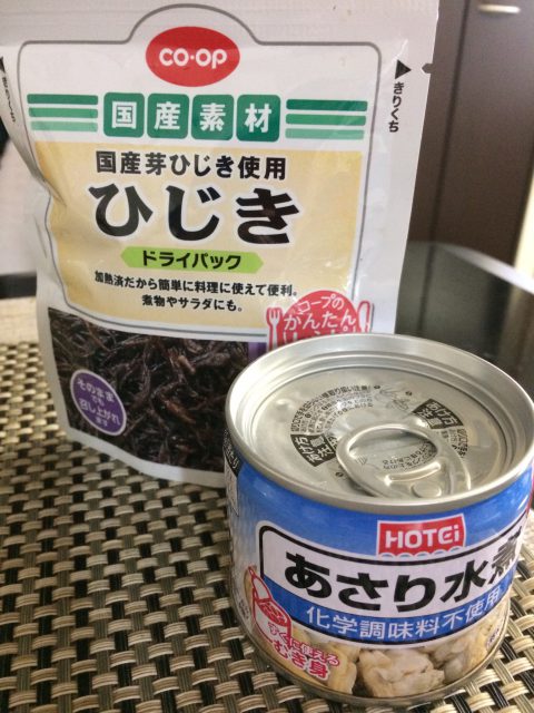 ひじきとあさりの炒り豆腐 コープでphoto