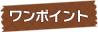 ワンポイント