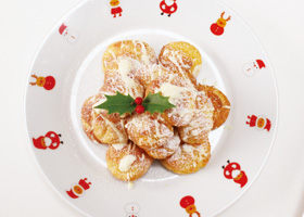 kids party プチシューのクリスマスケーキ