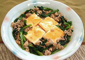 ニラ豆腐