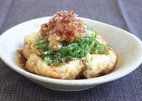 あつあげのからしマヨポン酢