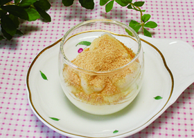 片栗粉で作るミルク餅