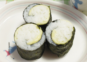 スライスチーズの海苔巻き