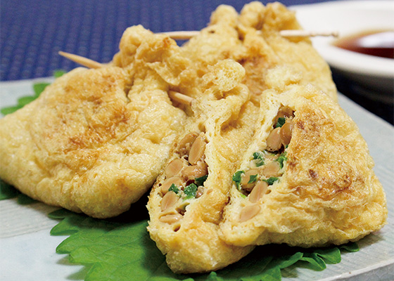 納豆きつね焼き