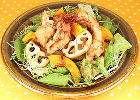 車麩のから揚げ<br>~香味甘酢がけ~