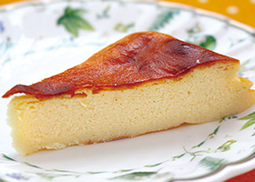 きのことヨーグルトのチーズケーキ風