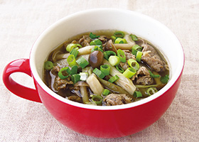 牛肉とごぼうの生姜スープ