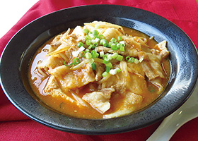 豚バラと豆腐の韓国風スープ