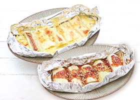 小西さんの白ねぎでホイル焼き2種（味噌・チーズ）