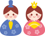 「ひな祭りのちぎり絵」