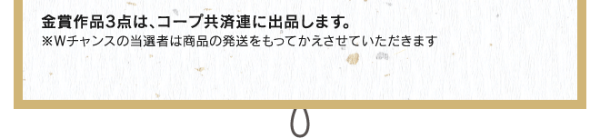 金賞作品3点は、コープ共済連に出品します。