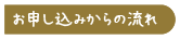 申し込みからの流れ